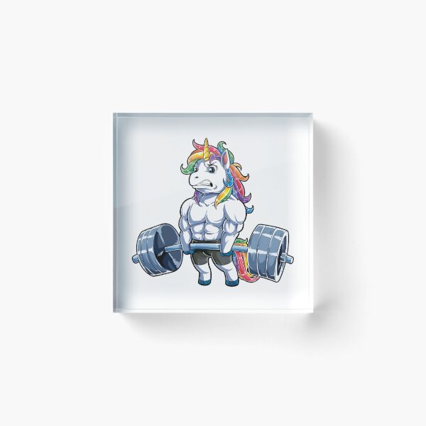 Item preview, cute unicorn Weightlifting designed and sold by Isa00j.