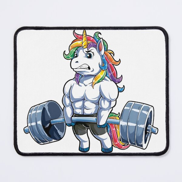 Item preview, cute unicorn Weightlifting designed and sold by Isa00j.