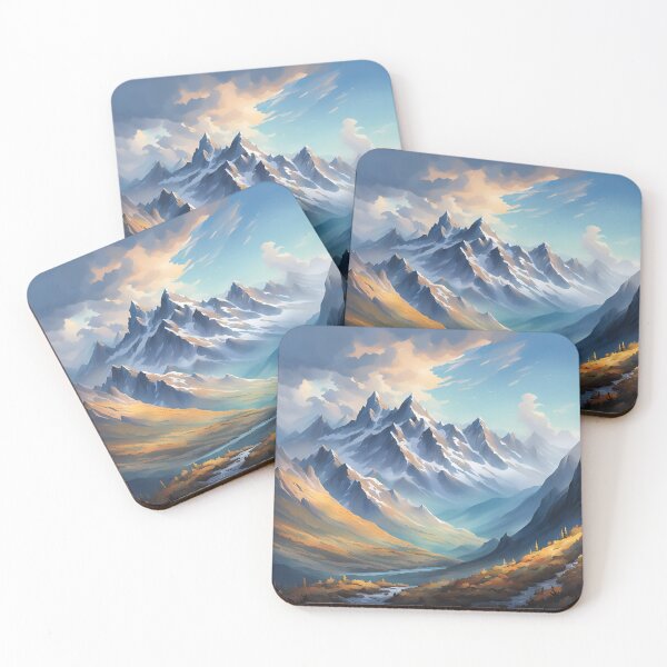 Item preview, Majestic Mountain Vista: Alpine Splendor - Watercolor Landscape designed and sold by 5lav.