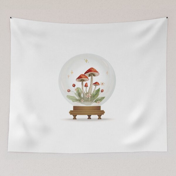 Item preview, Red mushroom globe designed and sold by marahhoma.