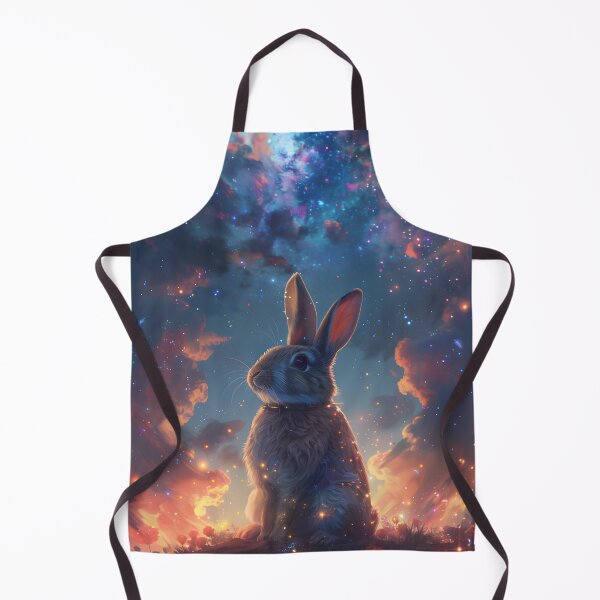 Item preview, Bunny under a starry night designed and sold by CosmicOrangeCat.