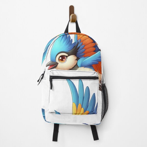 Item preview, cartoon flying blue bird designed and sold by MzulhilmiZam.