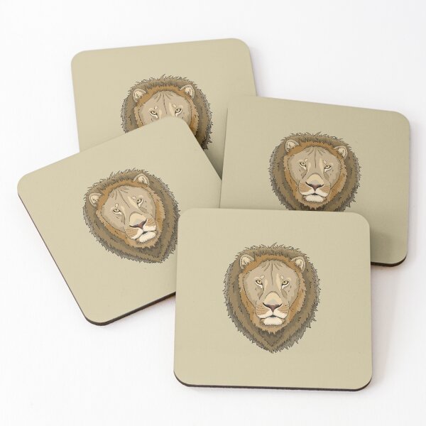 Item preview, Detailed lion head cartoon artwork designed and sold by christmas-lady.