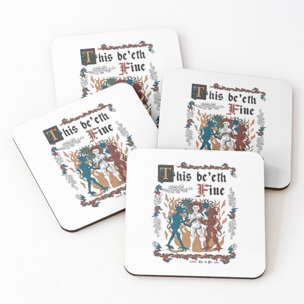 Item preview, This Is Fine Medieval Style - funny retro vintage English history designed and sold by Nemons.