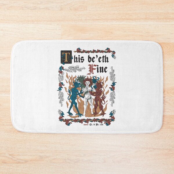 Item preview, This Is Fine Medieval Style - funny retro vintage English history designed and sold by Nemons.