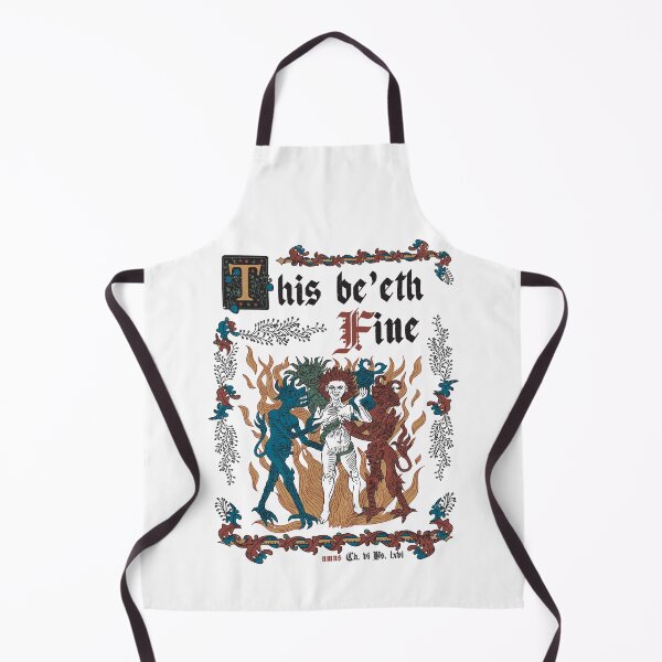 Item preview, This Is Fine Medieval Style - funny retro vintage English history designed and sold by Nemons.