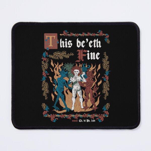 Item preview, This Is Fine Medieval Style - funny retro vintage English history designed and sold by Nemons.