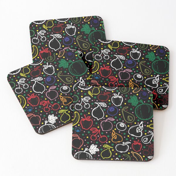 Item preview, Texture Crayon Vegetables and fruits Pattern designed and sold by NayaChu.