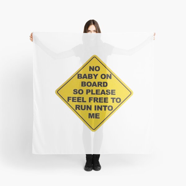 Item preview, NO BABY ON BOARD BUMPER STICKER designed and sold by sillyguystore.