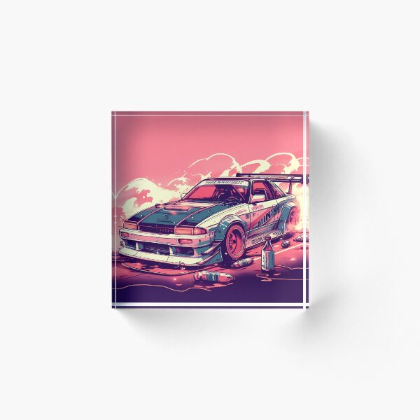 Item preview, JDM Drift Car Pink designed and sold by ETVdesign.