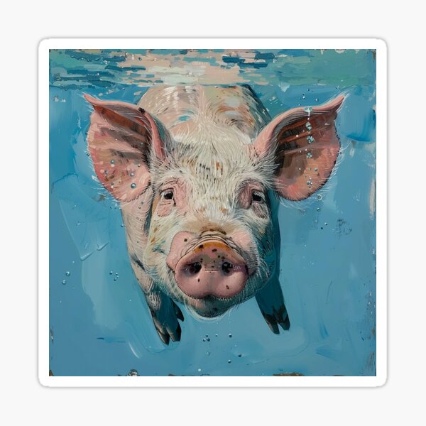 The Swimming Pig® Tee: Men's Royal Frost – The Swimming Pig Store