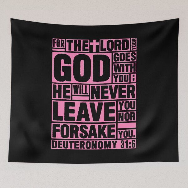 Item preview, Deuteronomy 31:6 The LORD your God goes with you designed and sold by plushism.