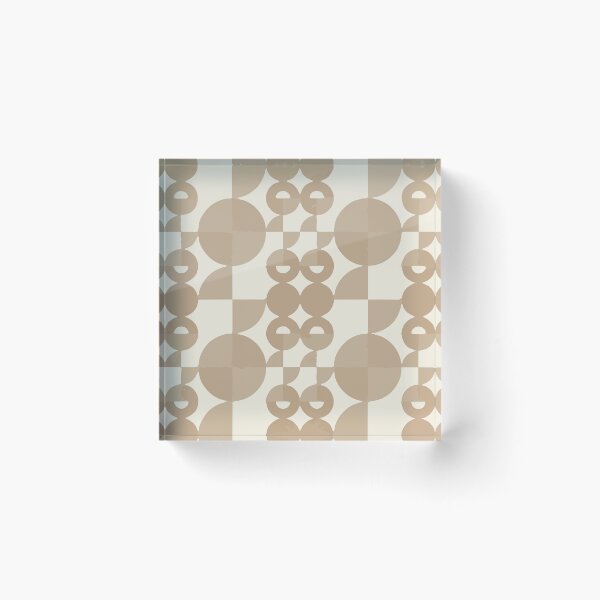 Item preview, Neutral Halftone Geometric Pattern XX designed and sold by Sumaia Sharmin.