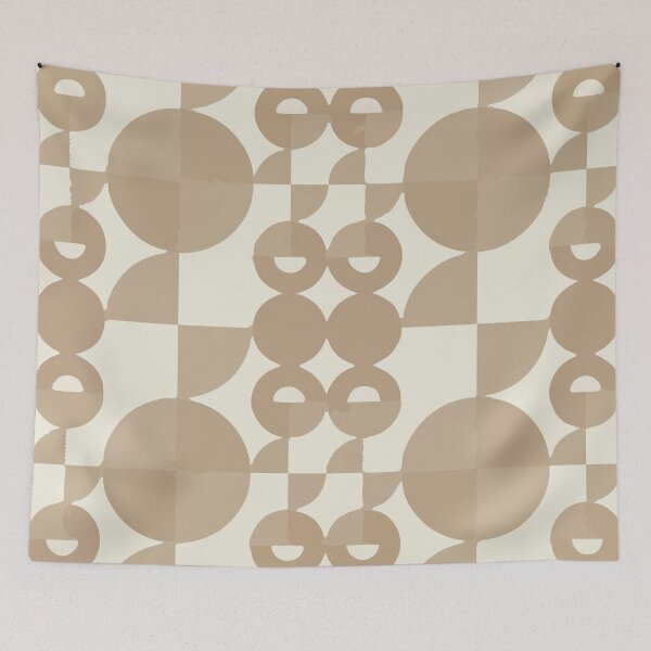 Item preview, Neutral Halftone Geometric Pattern XX designed and sold by Sumaia Sharmin.