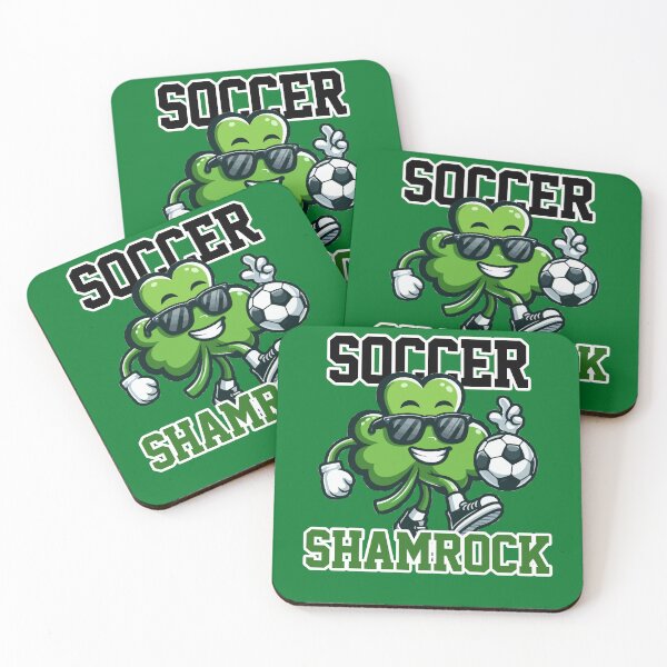 Item preview, Funny Soccer Shamrock soccer players St Patrick's Day designed and sold by justbejoker.