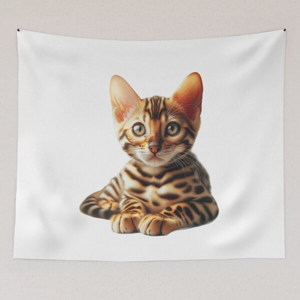 Item preview, Bengal Kitten's Gaze designed and sold by CardsStudio.