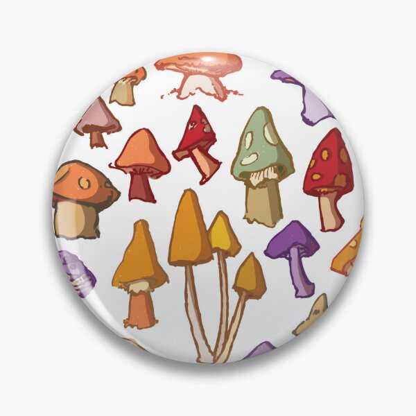 Item preview, Whimsical Illustrated Mushroom Pattern designed and sold by suttonbelyea.