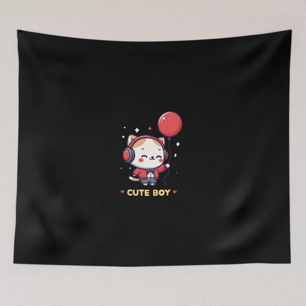 Item preview, Cate boy with balloon designed and sold by SOMI SOMI.
