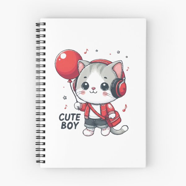 Item preview, Cute Cat with  Balloon designed and sold by SOMI SOMI.
