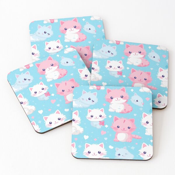 Item preview, Cartoon Cute Kittens Seamless Pattern designed and sold by Primprapar.