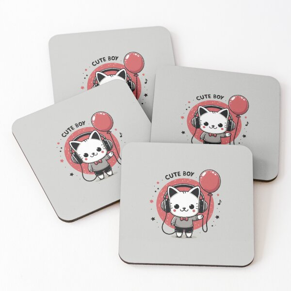 Item preview, Cat Cute boy with  balloon designed and sold by SOMI SOMI.