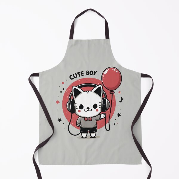 Item preview, Cat Cute boy with balloon designed and sold by SOMI SOMI.