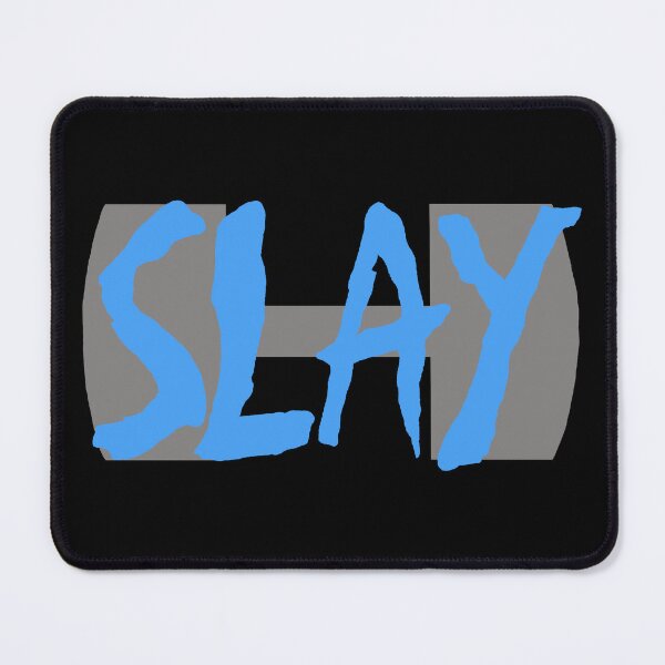Item preview, Slay Dumbell (blue text) designed and sold by TiffinByLK.