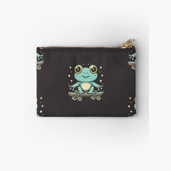 Item preview, Funny cute kawaii style frog riding a skateboard designed and sold by Trend-Beaver.