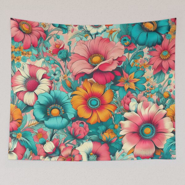 Item preview, Candy color flowers design.  designed and sold by Inkstorm-London.