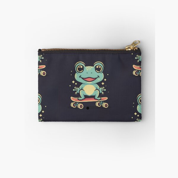 Item preview, Funny cute kawaii style frog riding a skateboard designed and sold by Trend-Beaver.