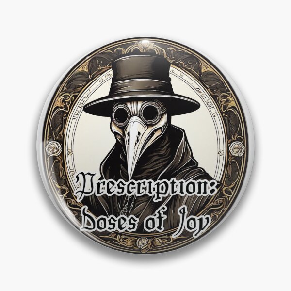 Item preview, Prescription: Doses of Joy - Plague Doctor Funny Design designed and sold by Ridiculam Toga.
