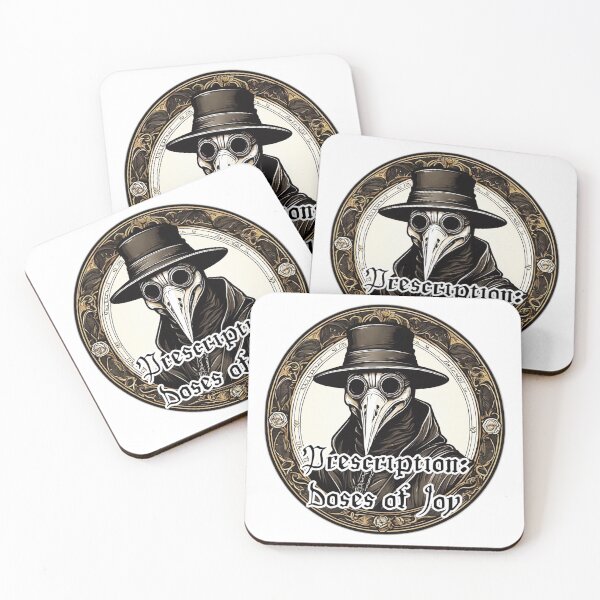 Item preview, Prescription: Doses of Joy - Plague Doctor Funny Design designed and sold by Ridiculam Toga.