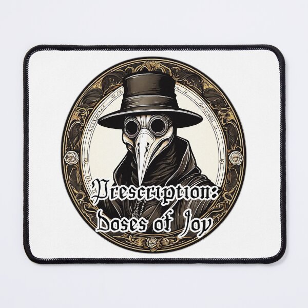 Item preview, Prescription: Doses of Joy - Plague Doctor Funny Design designed and sold by Ridiculam Toga.