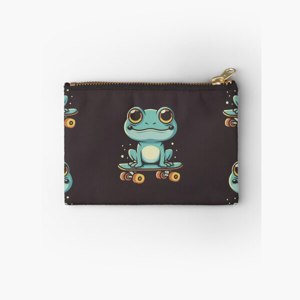 Item preview, Funny cute kawaii style frog riding a skateboard designed and sold by Trend-Beaver.