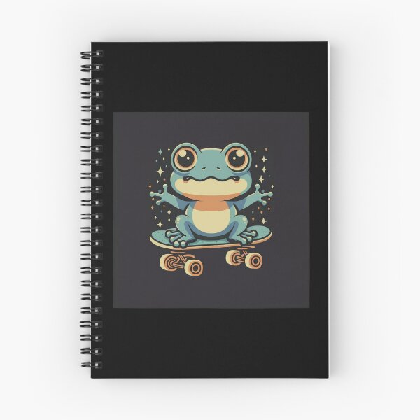 Item preview, Funny cute kawaii style frog riding a skateboard designed and sold by Trend-Beaver.