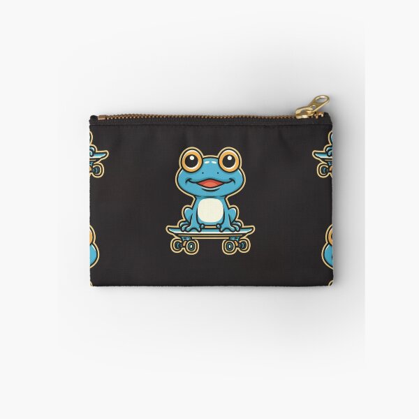 Item preview, Funny cute kawaii style frog riding a skateboard designed and sold by Trend-Beaver.