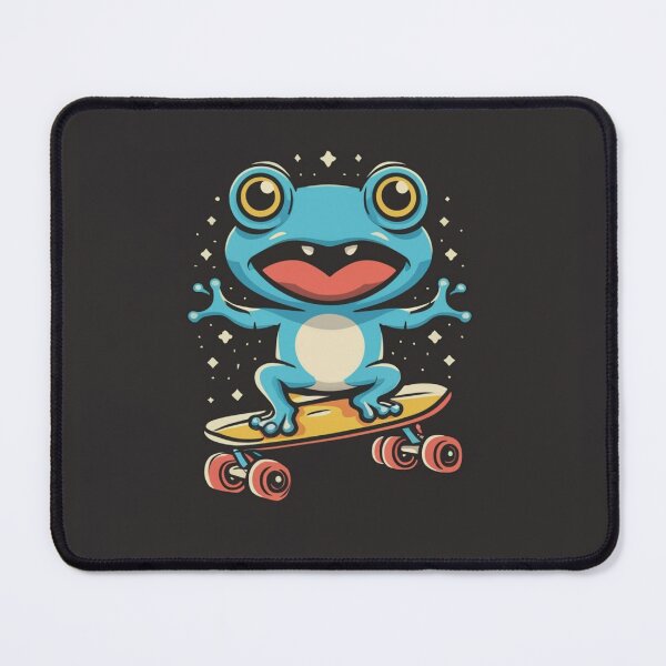Item preview, Funny cute kawaii style frog riding a skateboard designed and sold by Trend-Beaver.