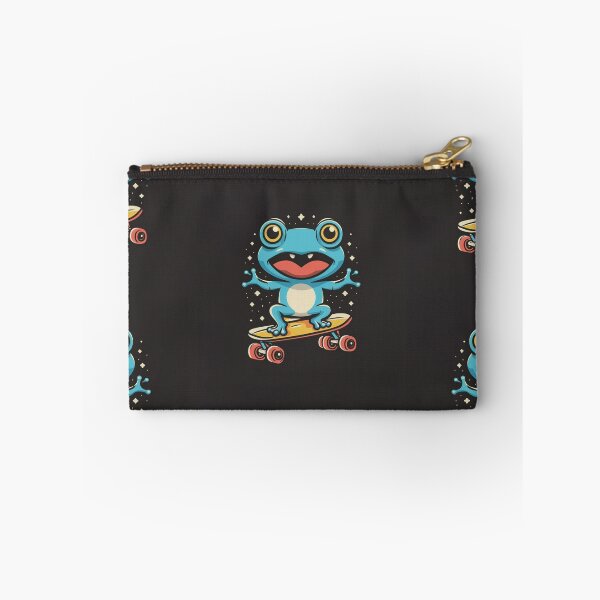 Item preview, Funny cute kawaii style frog riding a skateboard designed and sold by Trend-Beaver.