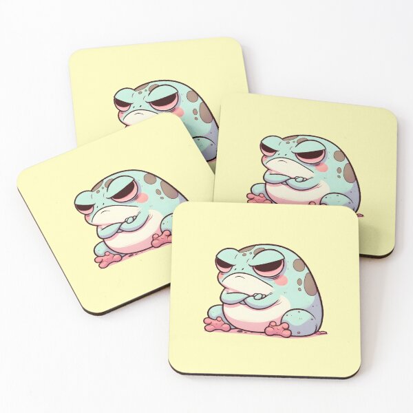 Item preview, Grumpy frog designed and sold by Anna Halasek.