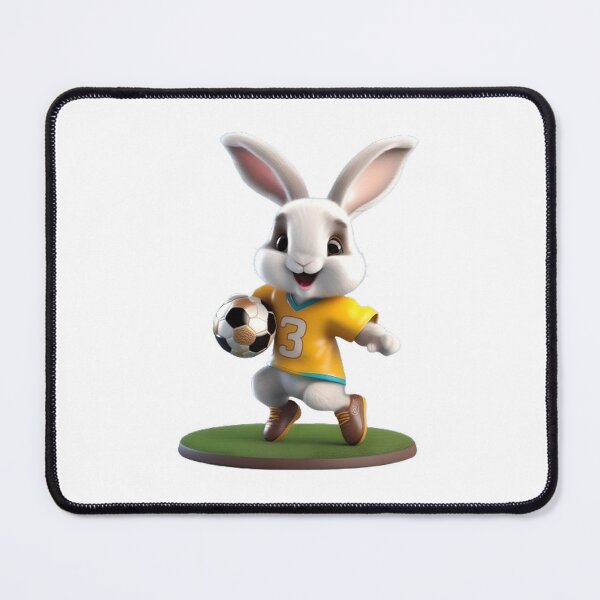 Item preview, Cute rabbit  footballplayer  designed and sold by sweetiejojo.