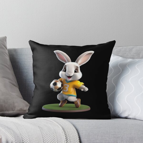 Item preview, Cute rabbit  footballplayer  designed and sold by sweetiejojo.