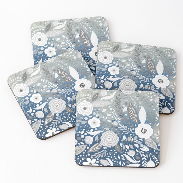 Item preview, Hamptons Style Blue and White Decor Fabric Pattern designed and sold by JillyJ05.