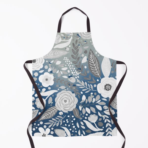 Item preview, Hamptons Style Blue and White Decor Fabric Pattern designed and sold by JillyJ05.