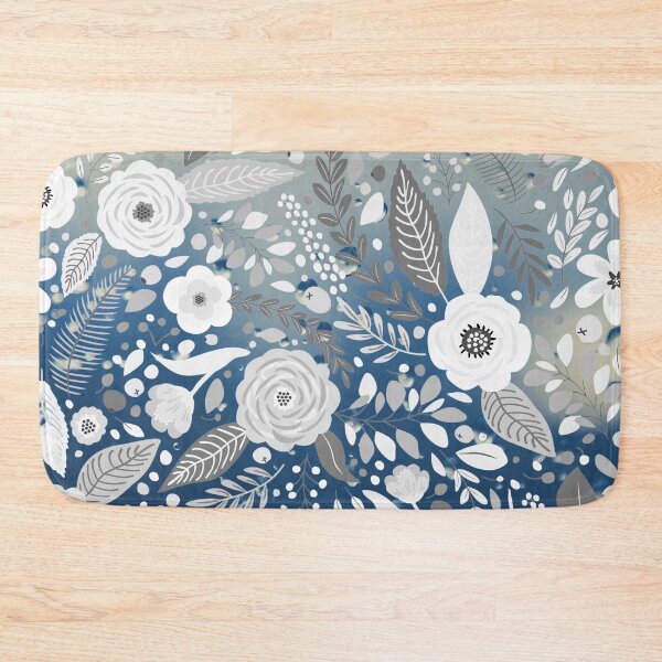 Item preview, Hamptons Style Blue and White Decor Fabric Pattern designed and sold by JillyJ05.
