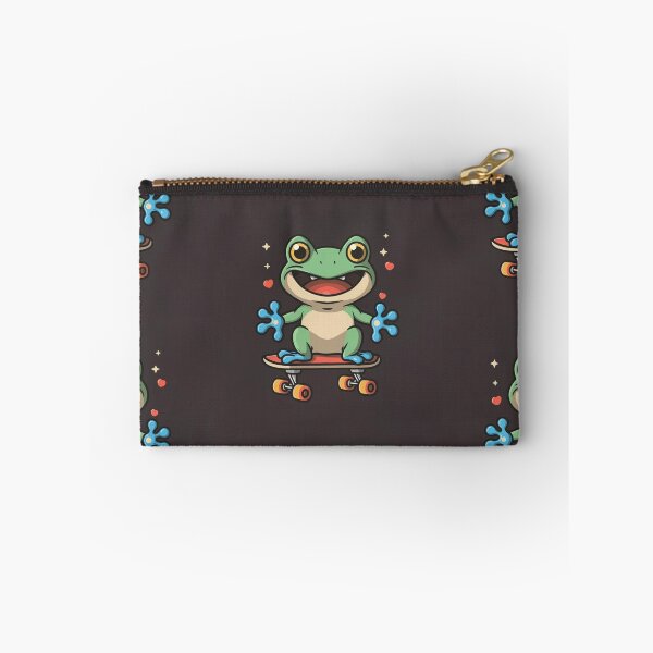 Item preview, Funny cute kawaii style frog riding a skateboard designed and sold by Trend-Beaver.