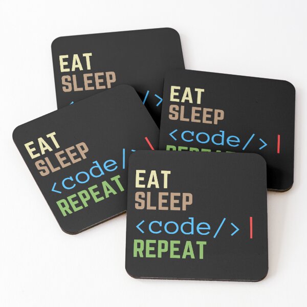 Item preview, Eat Sleep Code Repeat designed and sold by CamaArt.