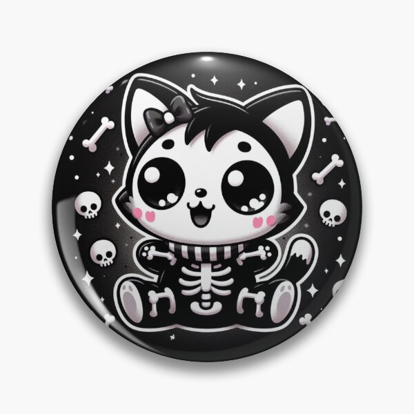Item preview, Skeleton kitty  designed and sold by SpookyCuties.