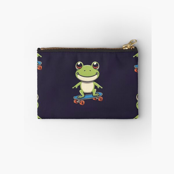 Item preview, Funny cute kawaii style frog riding a skateboard designed and sold by Trend-Beaver.