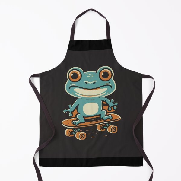 Item preview, Funny cute kawaii style frog riding a skateboard designed and sold by Trend-Beaver.