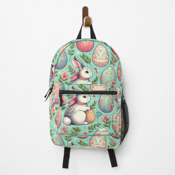 Item preview, Colorfully Eggs Pattern with Bunny designed and sold by KookyStudioArt.